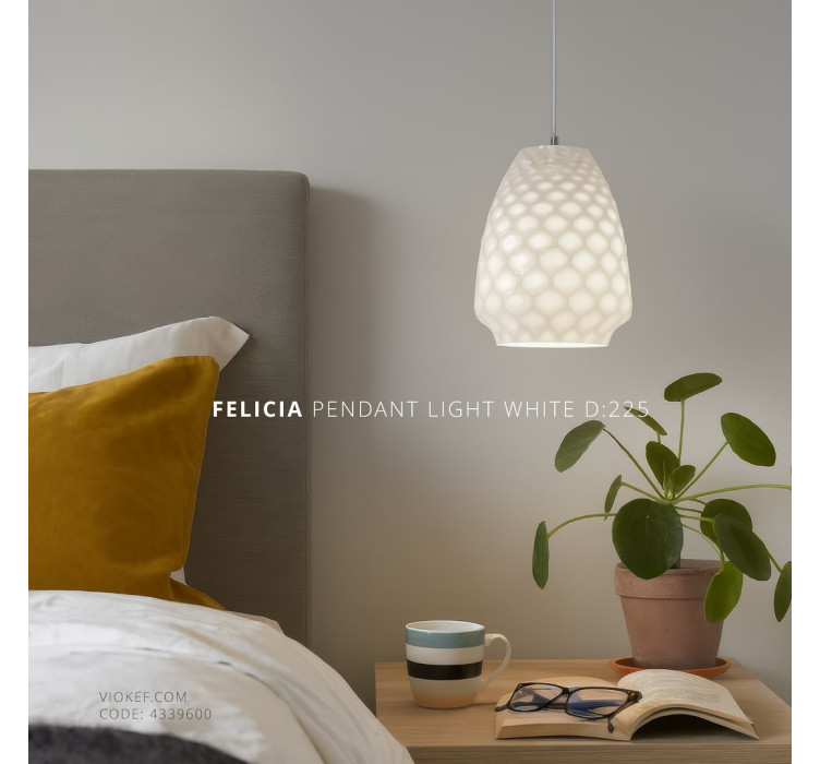 Подвесной светильник Pendant Light White D:225 Felicia2